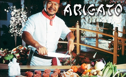 $15 for $30 Worth of Hibachi-Style Fare at Arigato Japanese Steak House